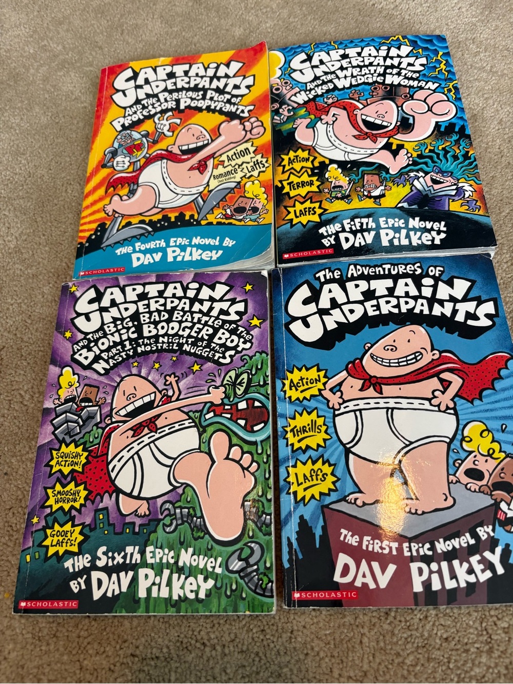 Bundle of Captain Underpants Books